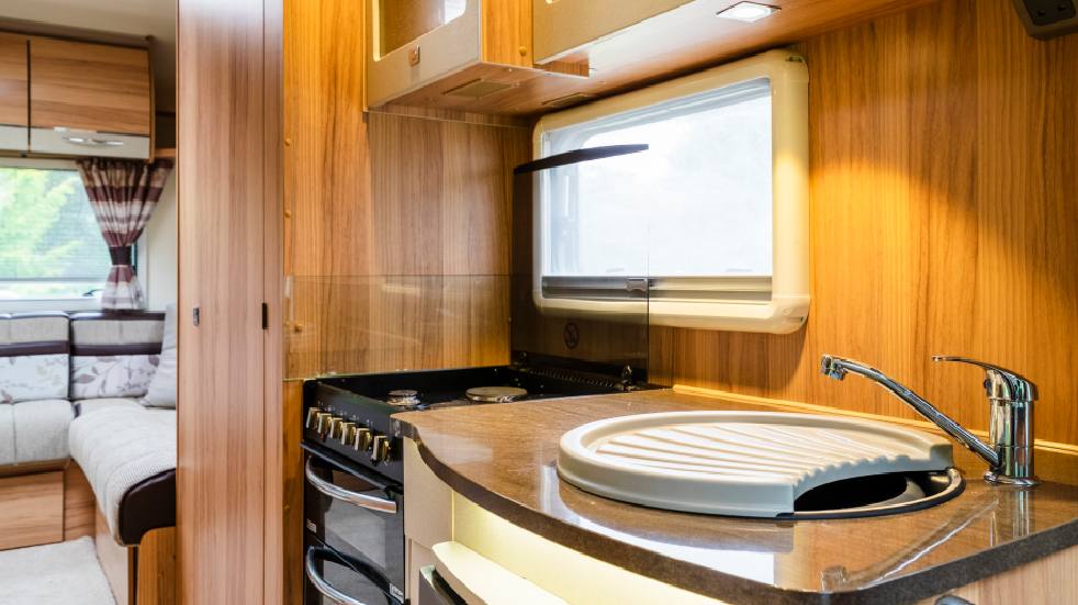 Inside motorhome